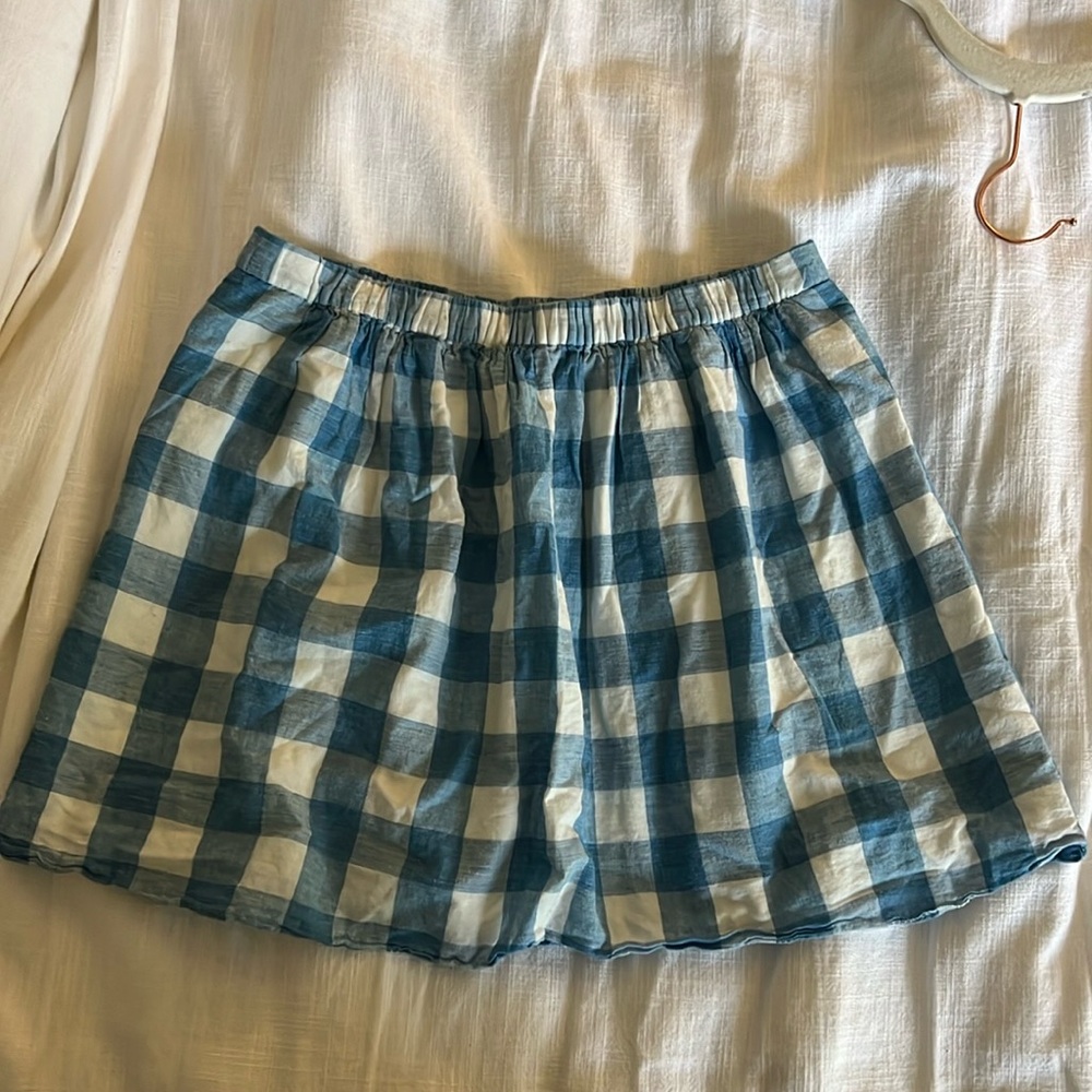 Jcrew gingham skirt